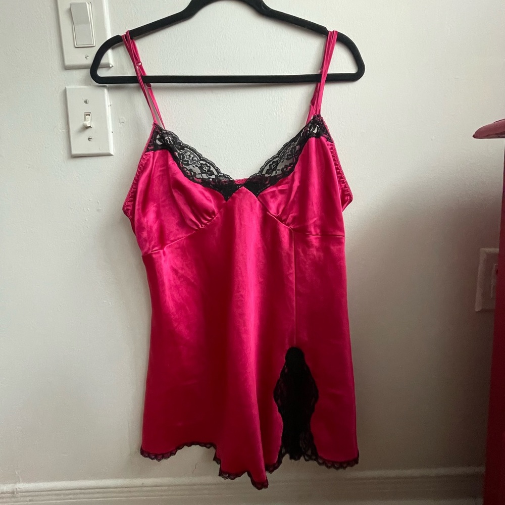 silk pink top